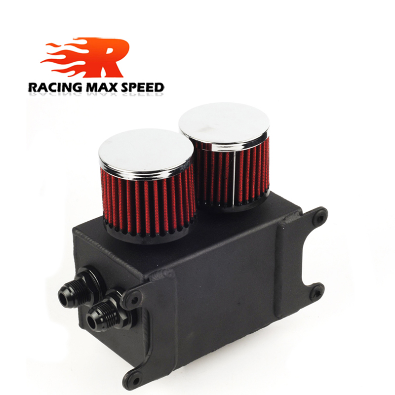 Oil Drain Tank - Universal 1,1 L 2 ports AN10