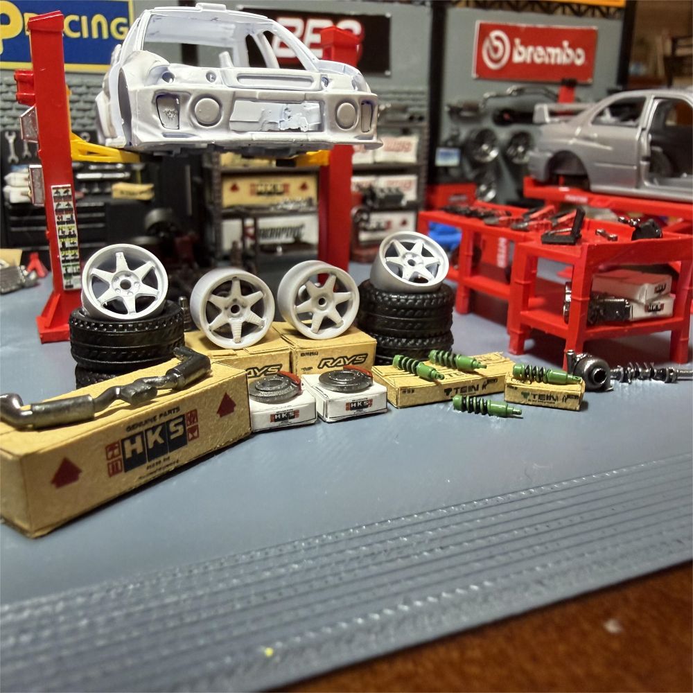 Diorama 1:64 Hub Caliper Model – Auto Repair Shop Japan Bewertung und Preis