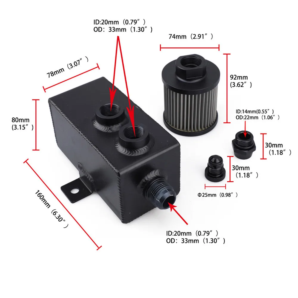 1L/2L Universal Ölauffangbehäl – Oil Drain Tank Bewertung und Preis